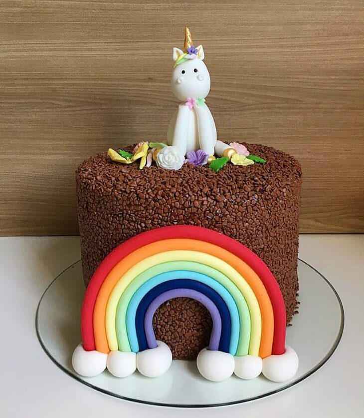 Foto de bolo de unicornio 17 - 20