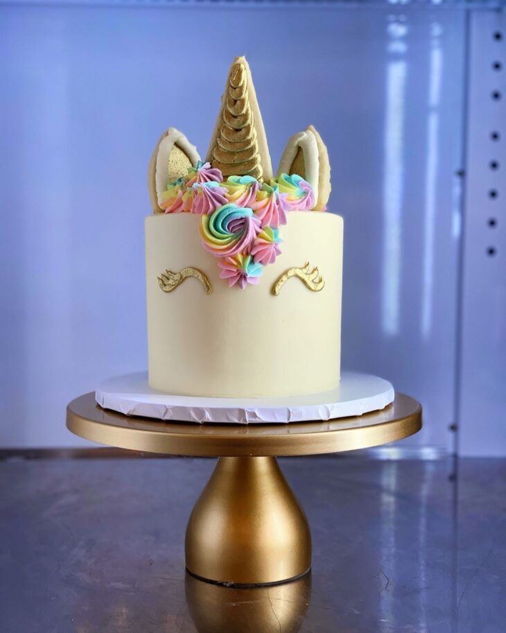 Foto de bolo de unicornio 2 - 2