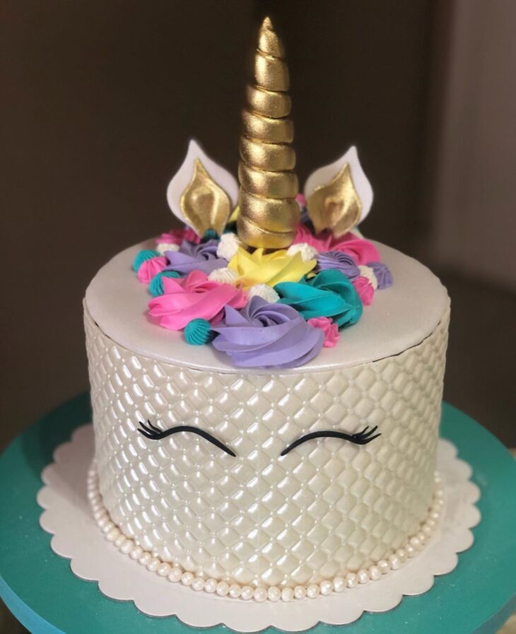 Foto de bolo de unicornio 3 - 6