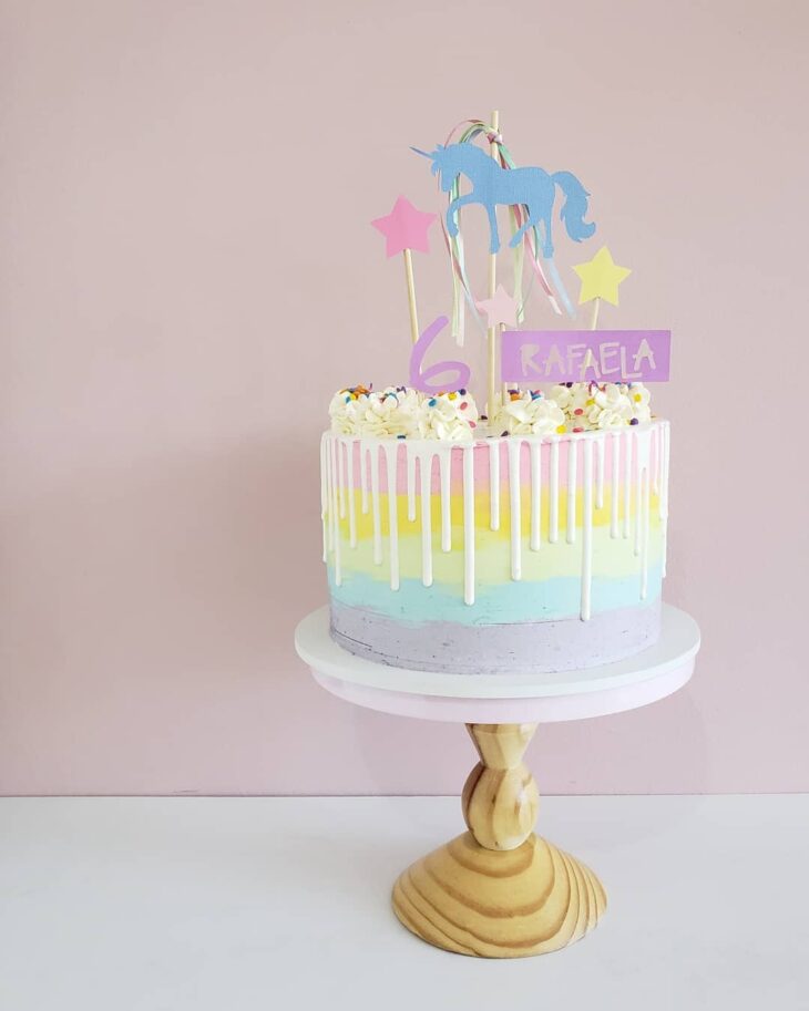 Foto de bolo de unicornio 5 - 8