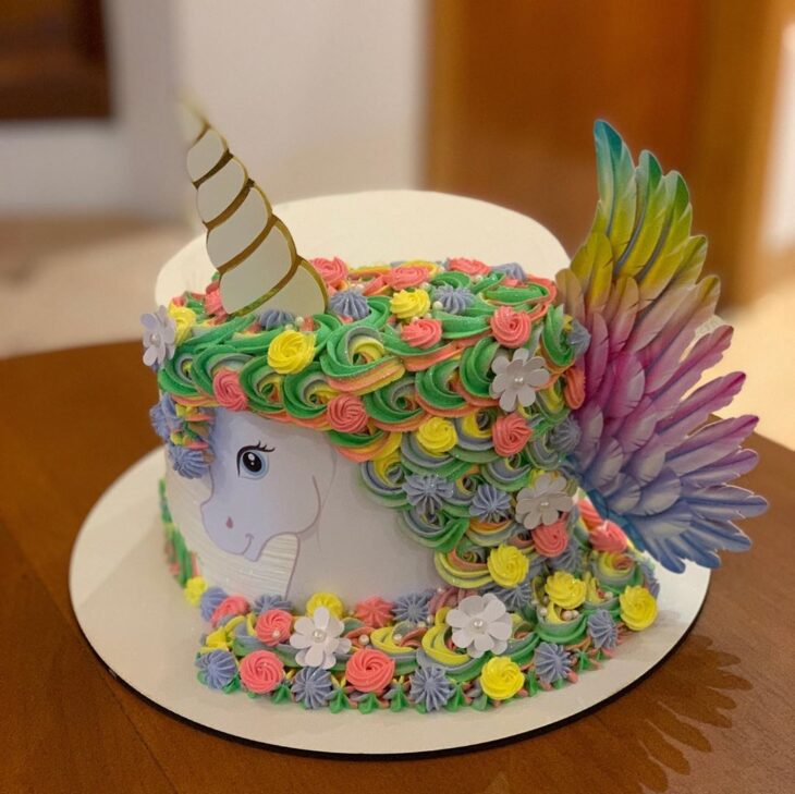 Foto de bolo de unicornio 51 - 54