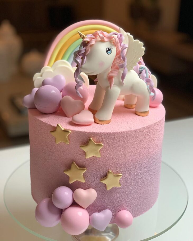 Foto de bolo de unicornio 59 - 62