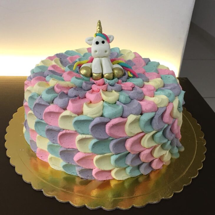 Foto de bolo de unicornio 69 - 72