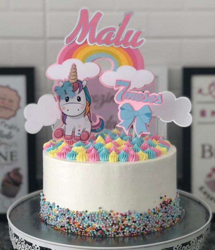 Foto de bolo de unicornio 81 - 84