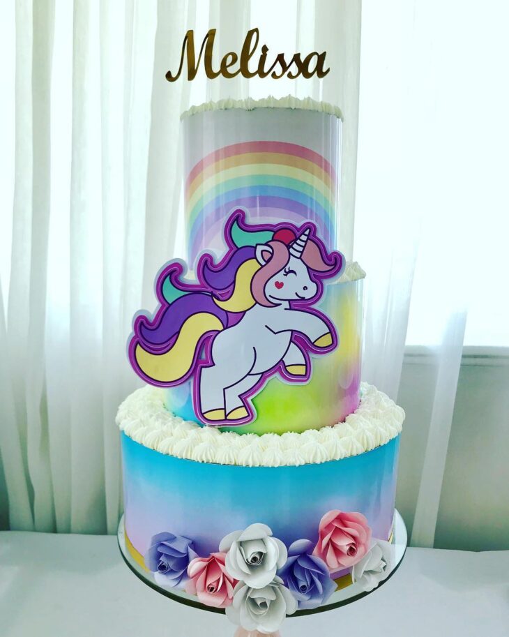 Foto de bolo de unicornio 83 - 86