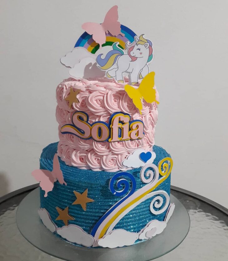 Foto de bolo de unicornio 98 - 101