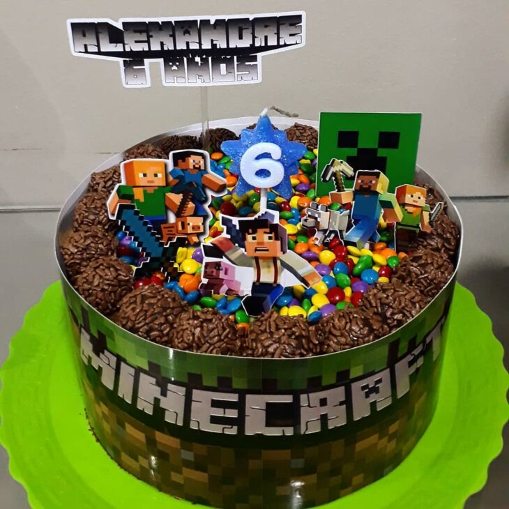 Foto de bolo minecraft 18 - 18