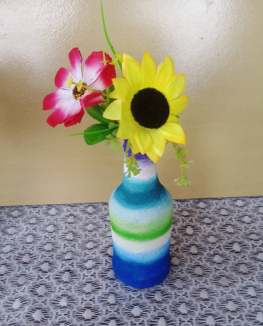 Foto de garrafas decoradas com barbante 1 - 1