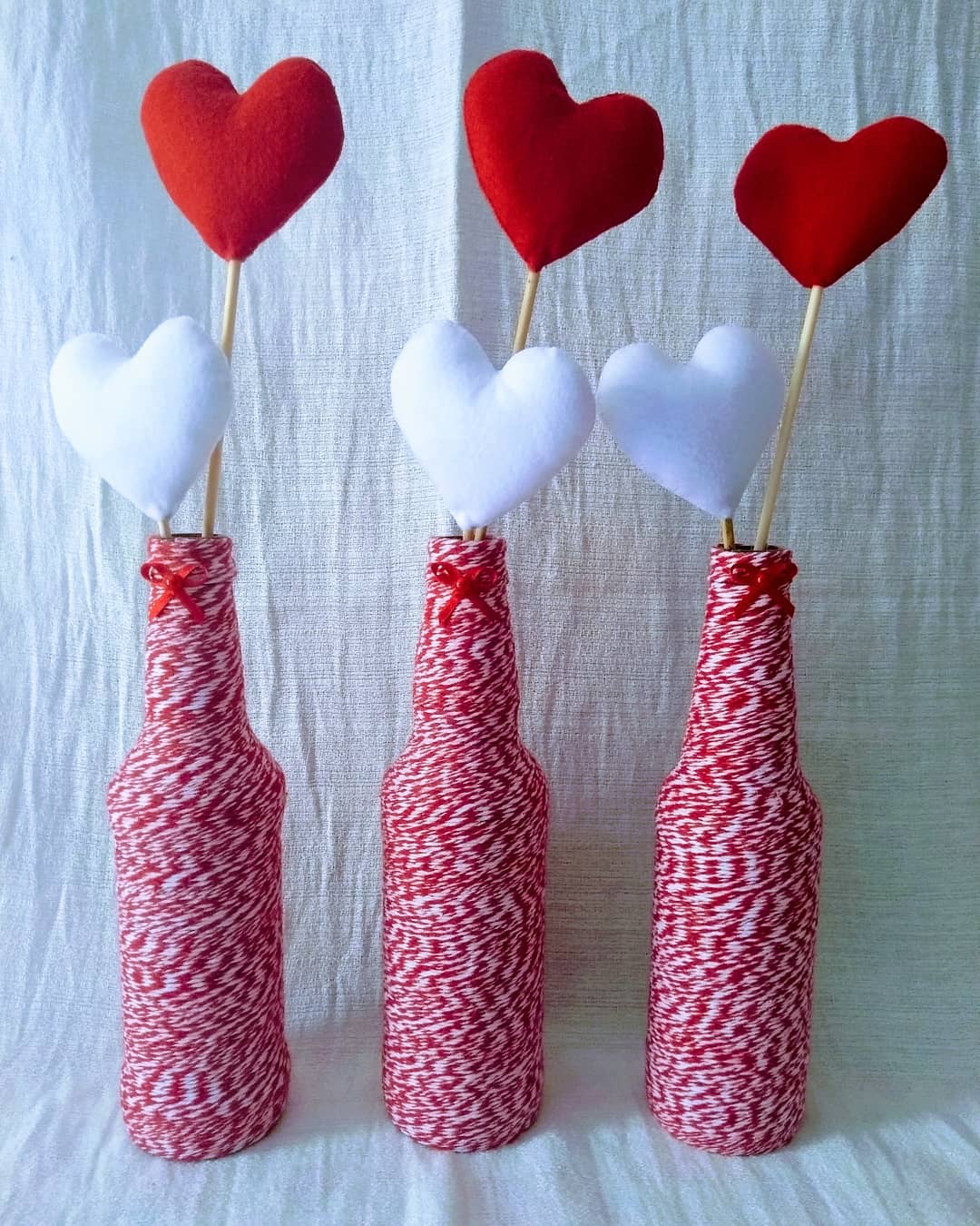 Foto de garrafas decoradas com barbante 7 - 7