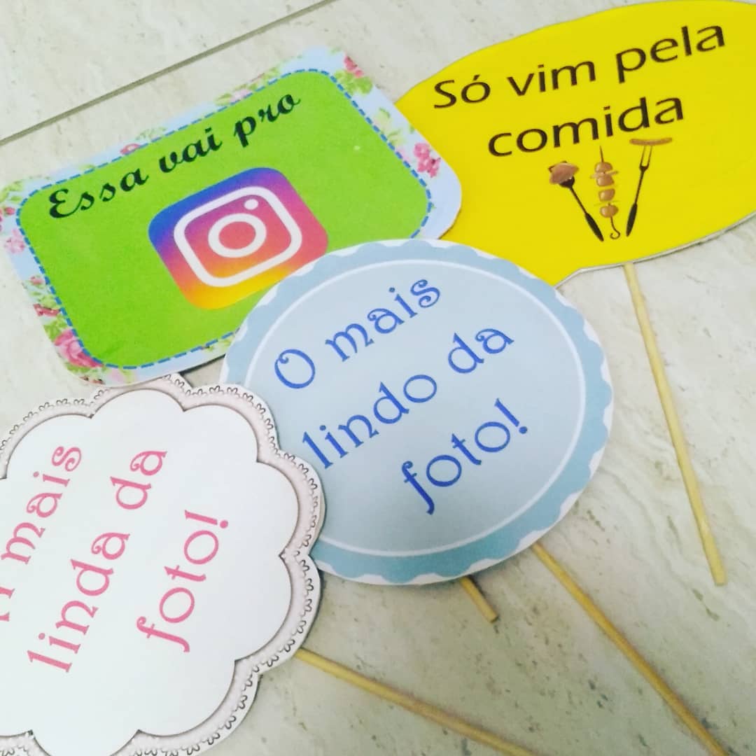 Foto de plaquinhas para festa 13 - 15