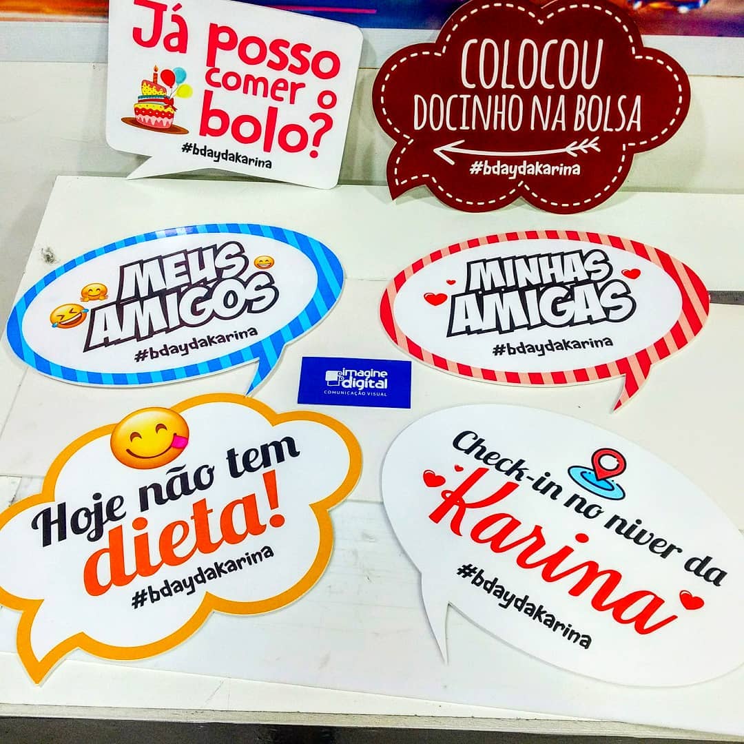 Foto de plaquinhas para festa 9 - 11