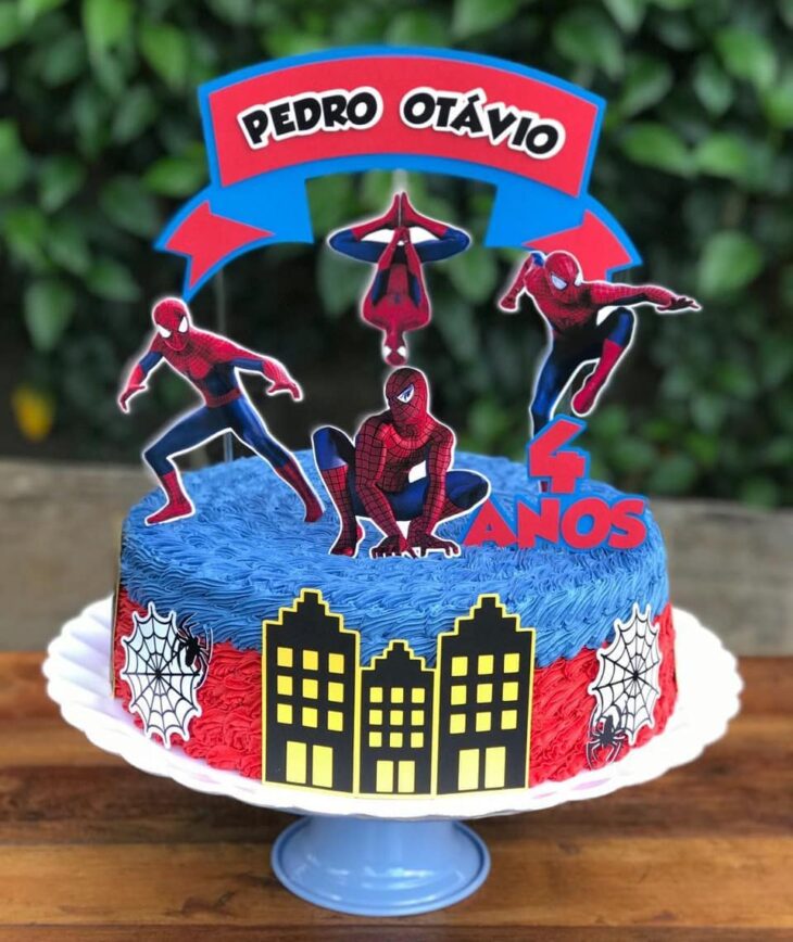 Foto de bolo do homem aranha 26 - 26