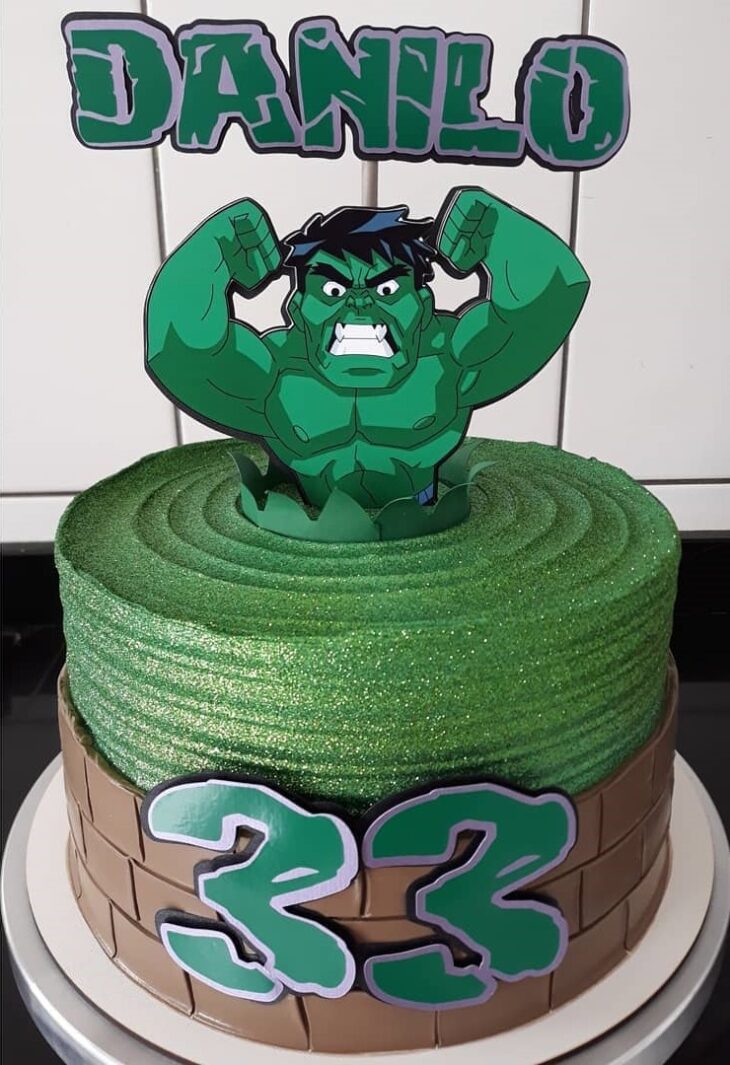 Foto de bolo do hulk 20 - 23