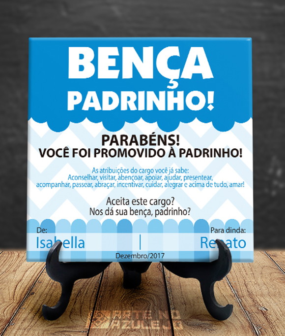 Foto de convite para padrinhos de batismo 46 - 49