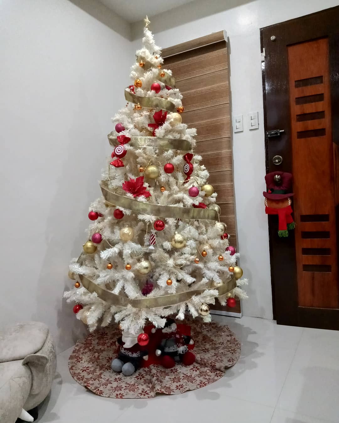 Foto de arvore de natal branca 26 - 33