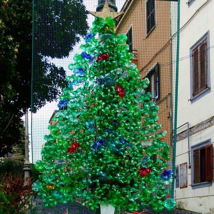 Foto de arvore de natal de garrafa pet 18 - 20