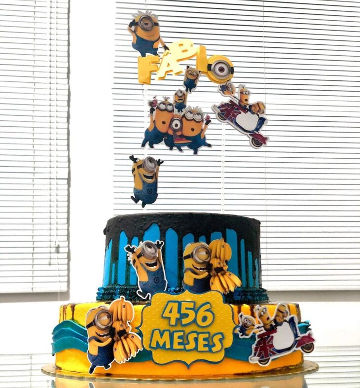 Foto de bolo dos minions 82 - 82