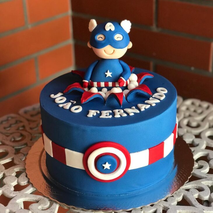 Foto de bolo capitao america 19 - 22