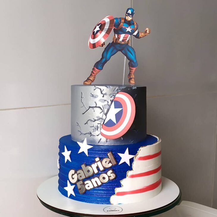 Foto de bolo capitao america 26 1 - 29