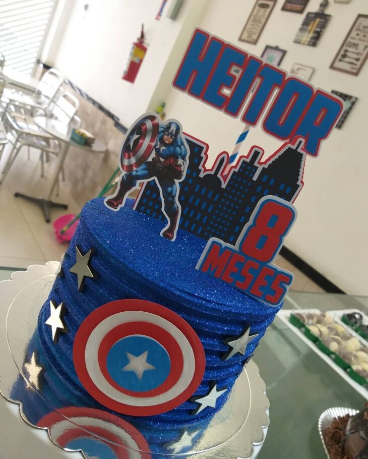 Foto de bolo capitao america 34 - 37