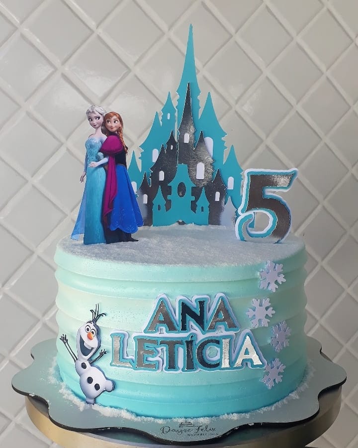 Foto de bolo frozen 5 - 8