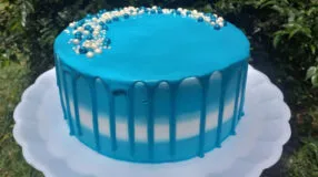 Foto de bolo azul - 36