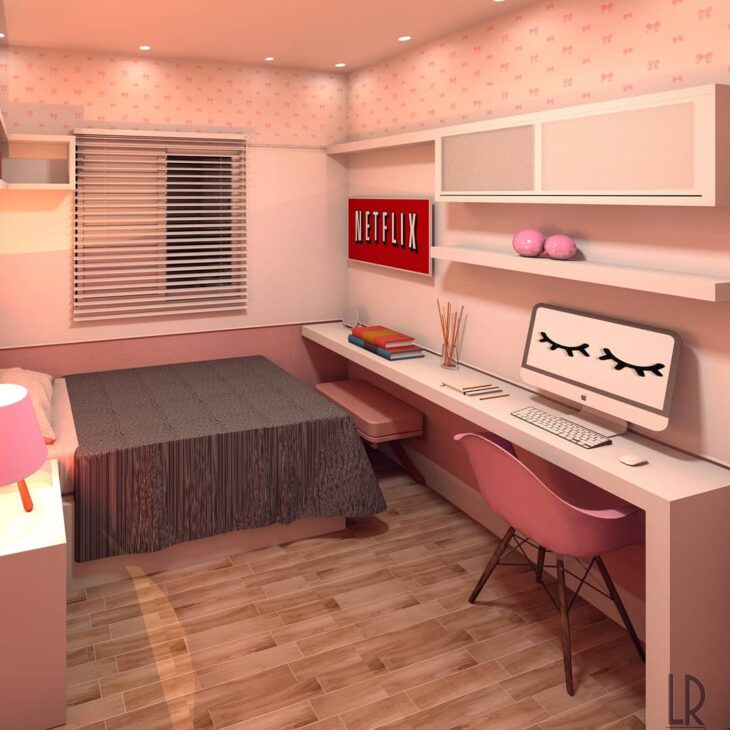 quarto rosa cadeira rosa