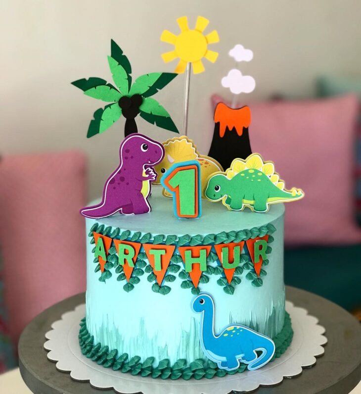 Foto de bolo de dinossauro 4 - 7