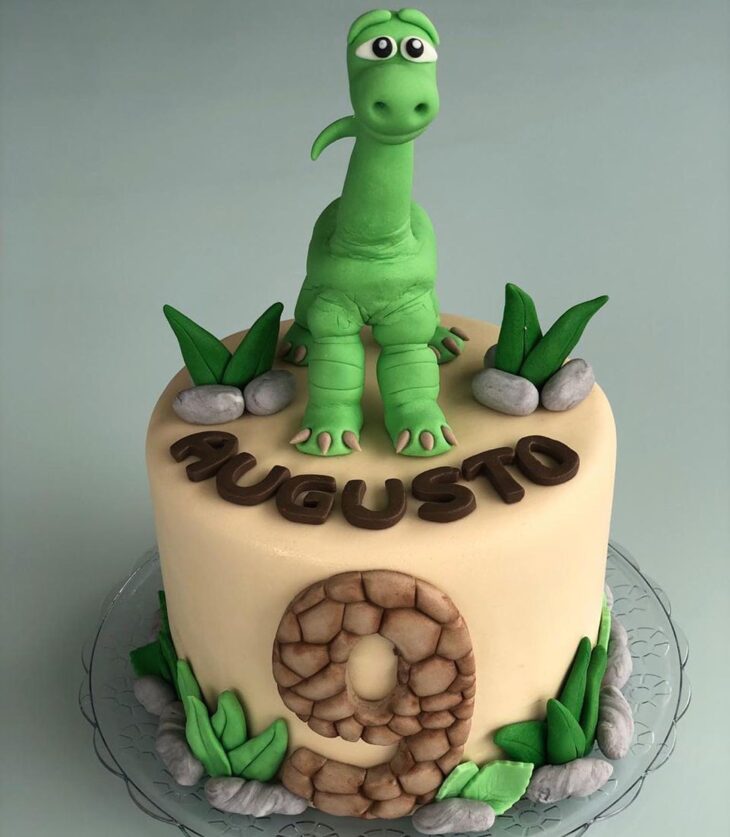 Foto de bolo de dinossauro 79 - 82