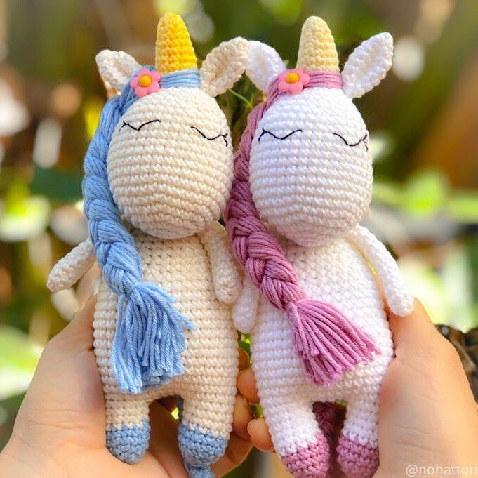 Foto de unicornio de croche 7 - 10