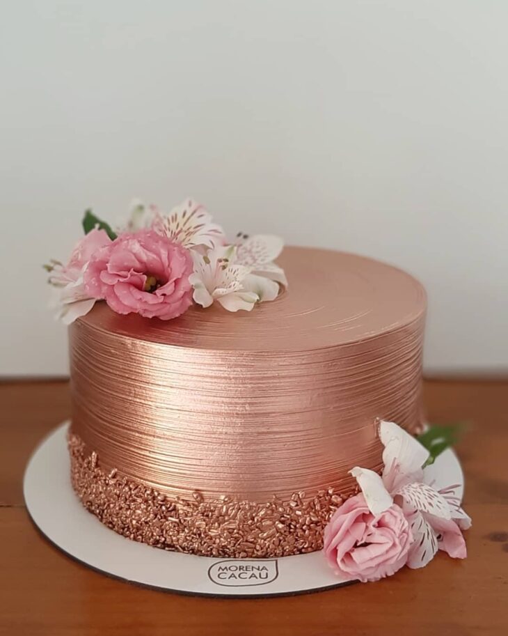 Foto de bolo rose gold 3 - 6