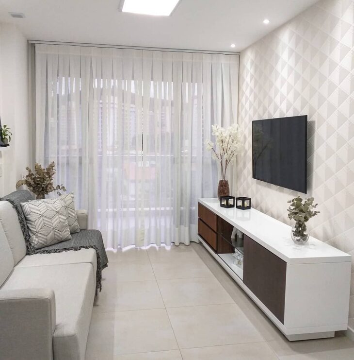 Foto de decoracao de sala simples e barata 33 - 36