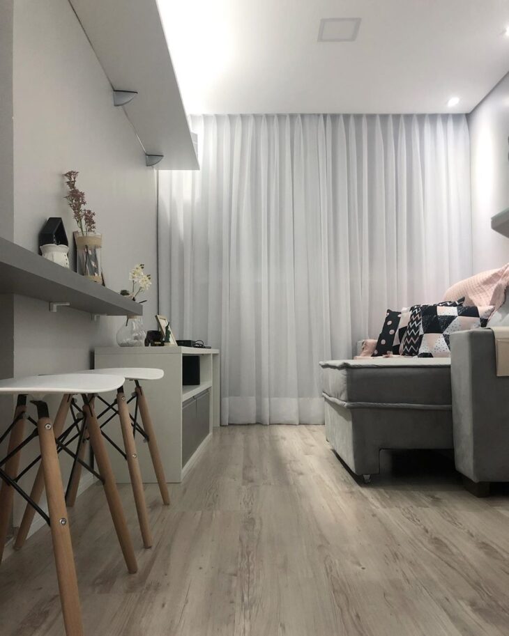 Foto de decoracao de sala simples e barata 36 - 39