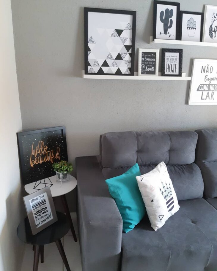 Foto de decoracao de sala simples e barata 6 - 9