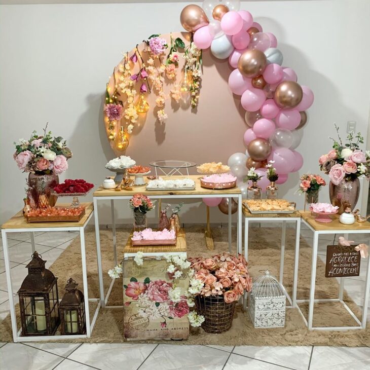 Foto de festa rose gold 12 - 6