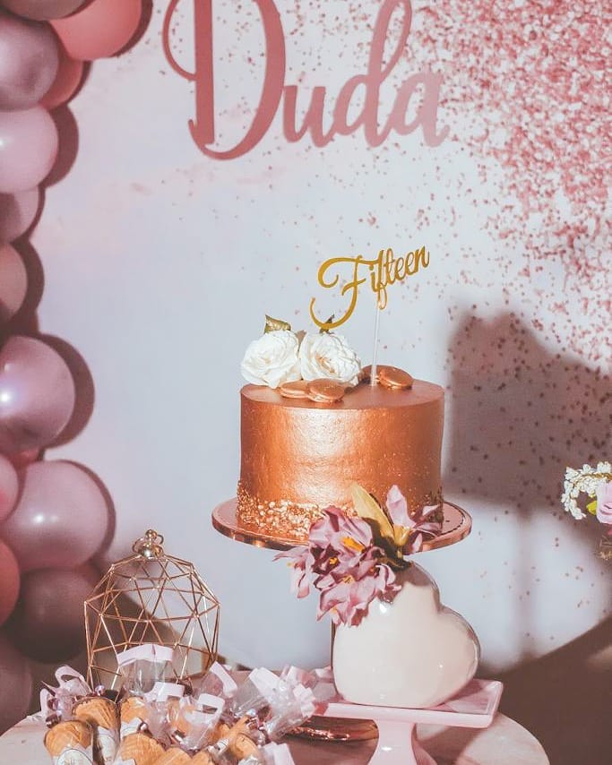 Foto de festa rose gold 16 - 22