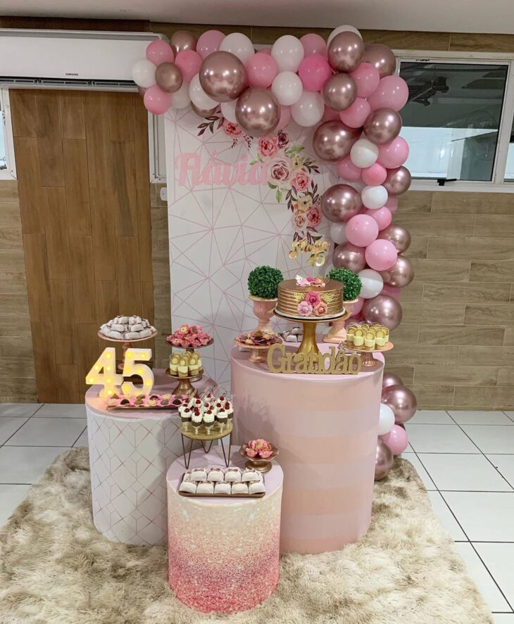 Foto de festa rose gold 17 - 26