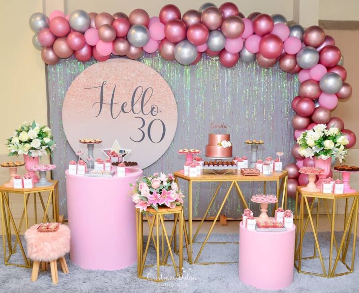 Foto de festa rose gold 26 - 24