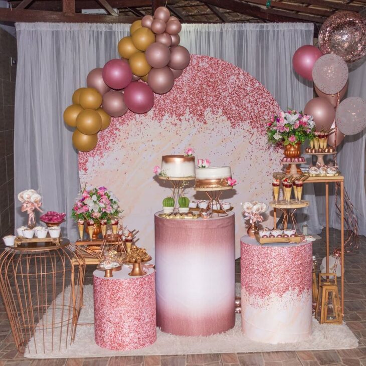 Foto de festa rose gold 4 - 23