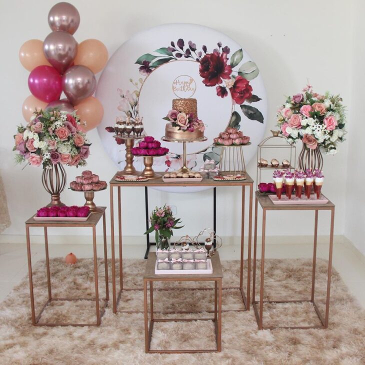 Foto de festa rose gold 5 - 7