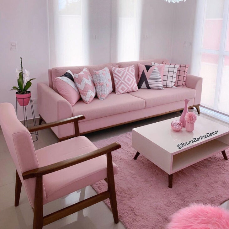 Foto de sofa rosa 31 - 34