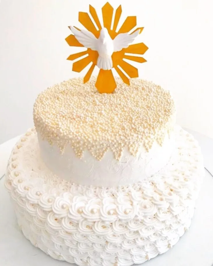 Foto de bolo de batizado 53 - 56