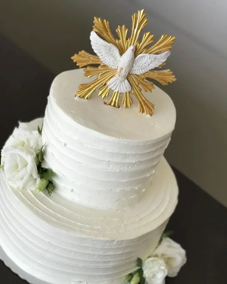 Foto de bolo de batizado 56 - 59