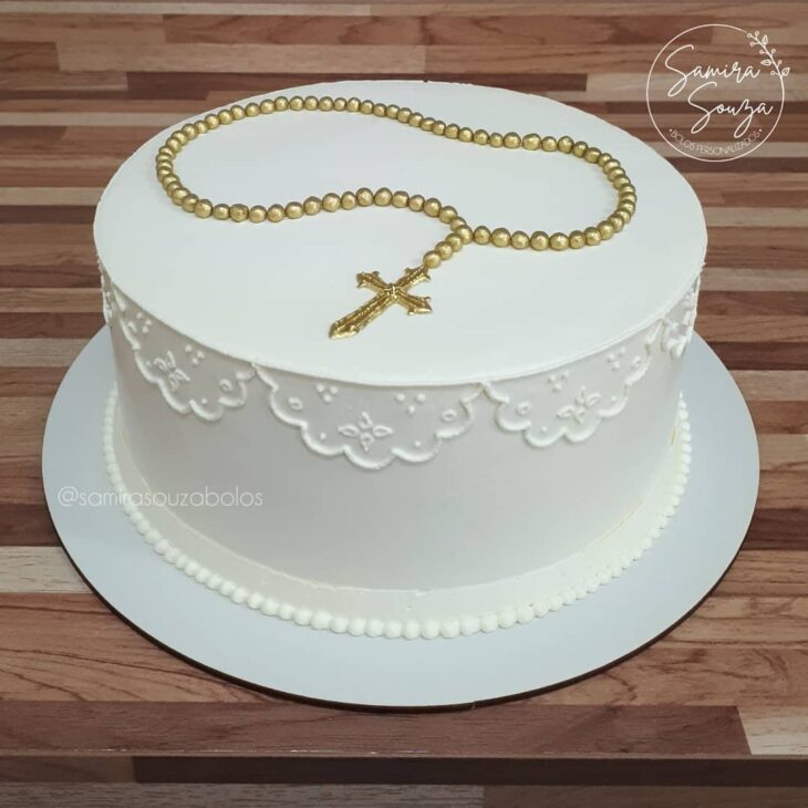 Foto de bolo de batizado 57 - 60