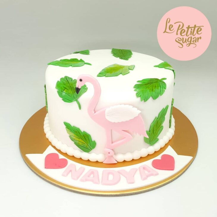 Foto de bolo de flamingo 64 - 67