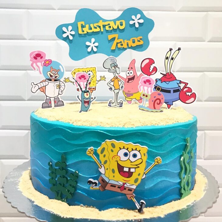 Foto de bolo do bob esponja 13 1 - 16