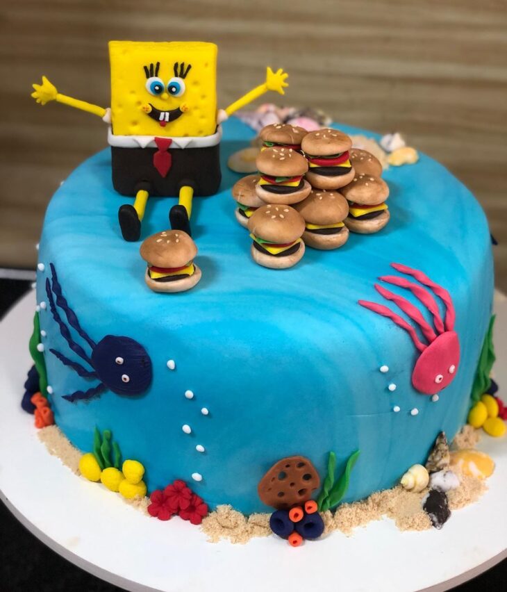 Foto de bolo do bob esponja 49 1 - 52