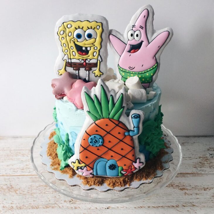 Foto de bolo do bob esponja 60 1 - 63