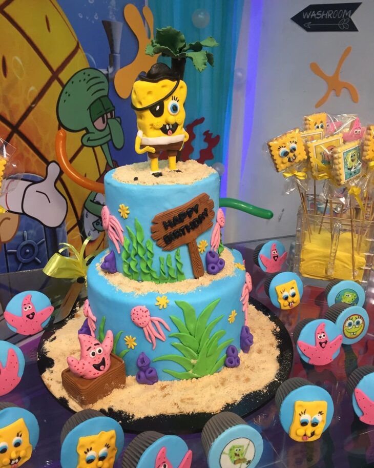 Foto de bolo do bob esponja 64 1 - 67