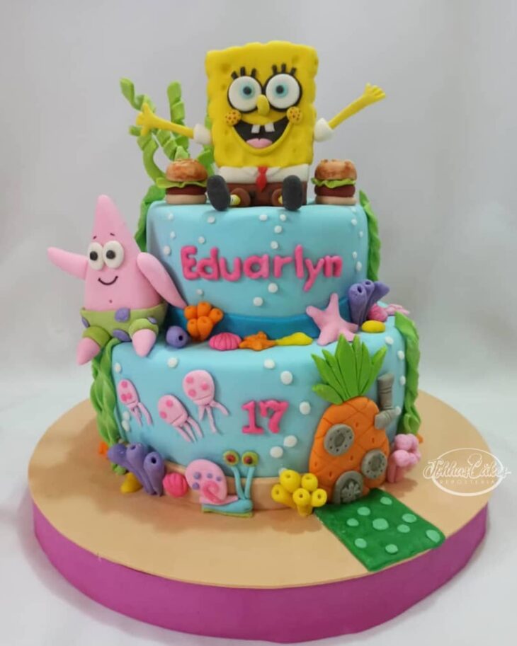 Foto de bolo do bob esponja 67 1 - 70